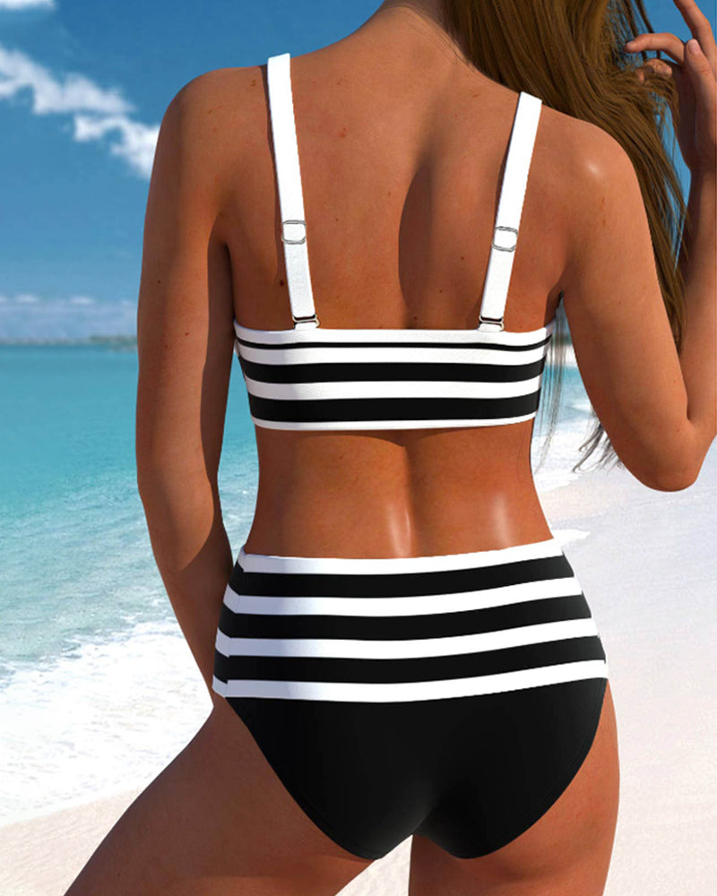Vintage Striped Bikini