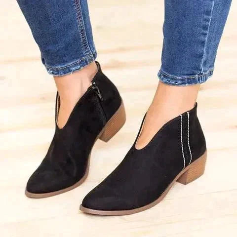Quest - Elegant Casual Ankle Zip Boots
