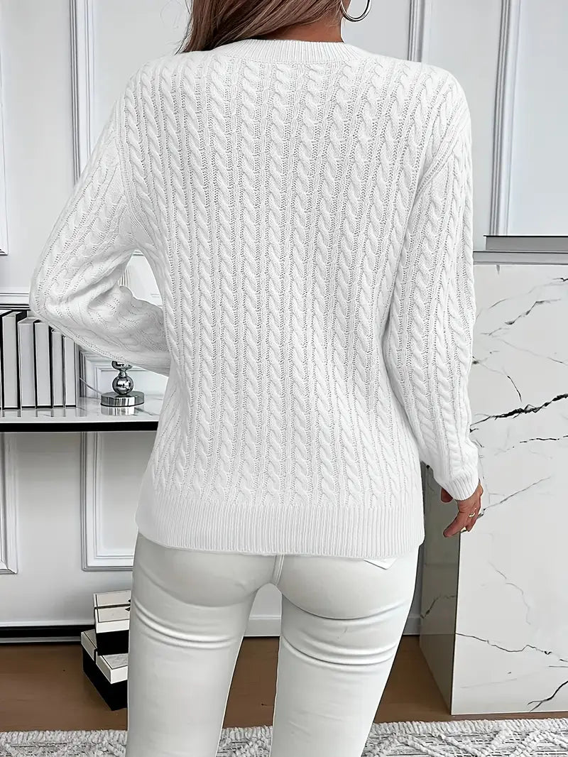 Alexie - Ribbed Knit Pullover for a Classic and Comfortable Style