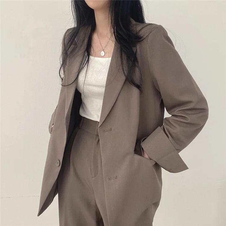 Hailey | Elegant Women's Suit with Long Blazer and Sophisticated Tailored Set