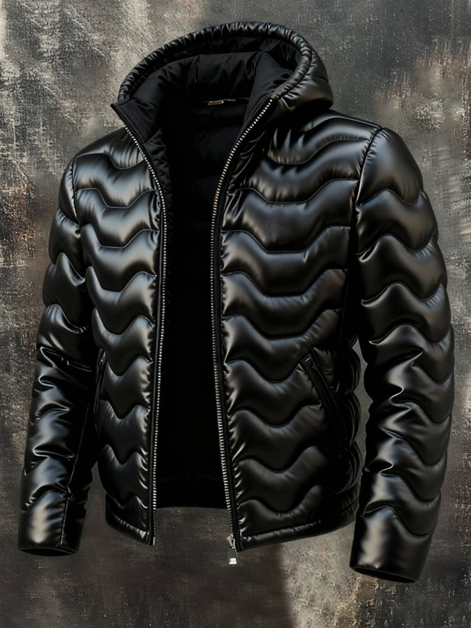 Warm and enveloping winter coat