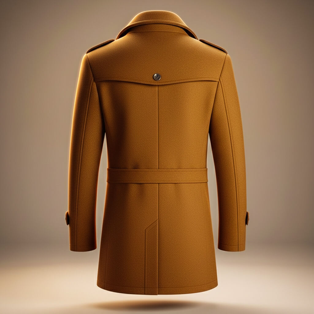 Legacy Frame Coat in pure virgin wool for a sophisticated and warm style