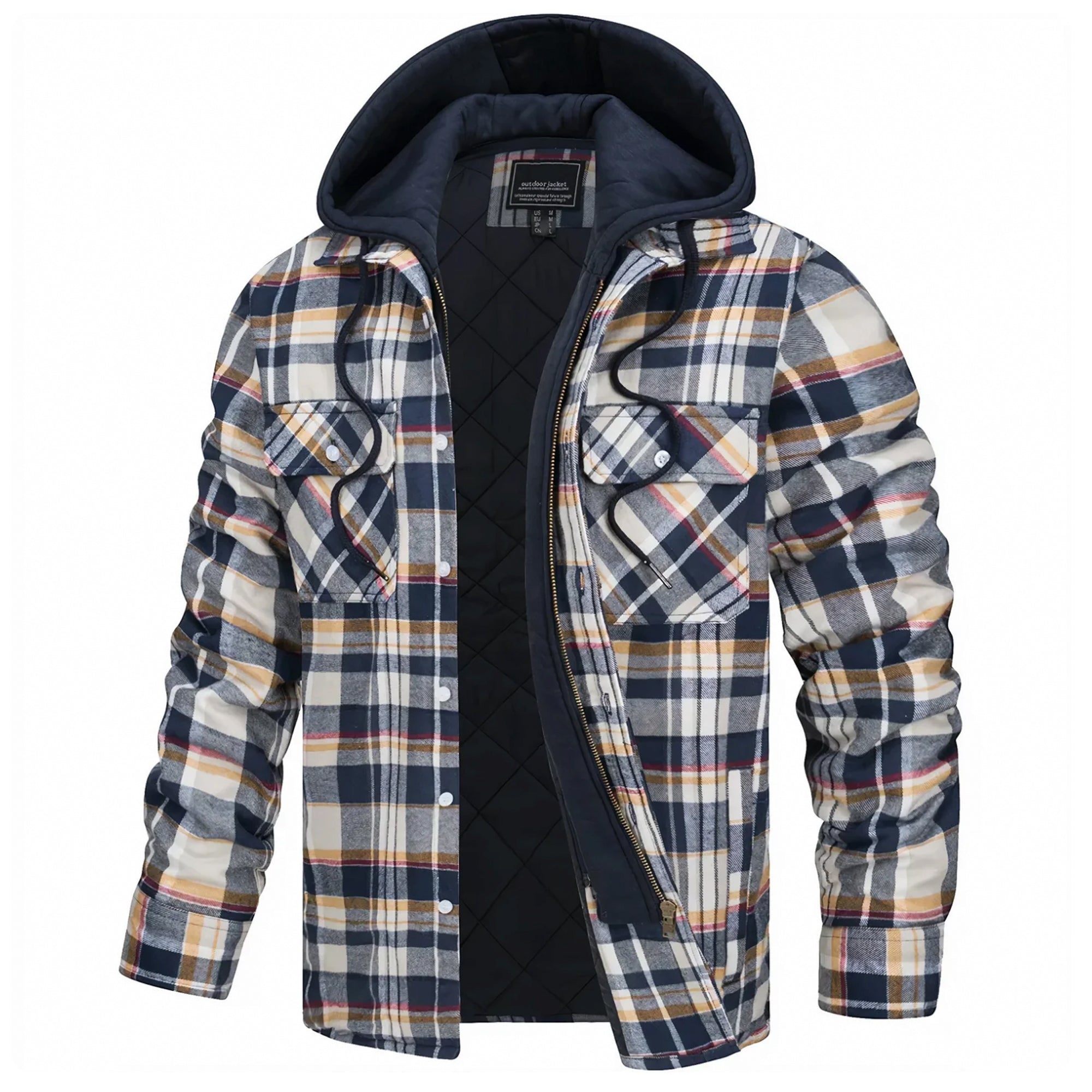 Parker - Funky Checked Hooded Jacket for a Stylish Look
