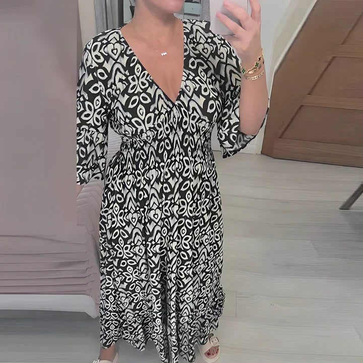 Breezy V-Neck Summer Dress