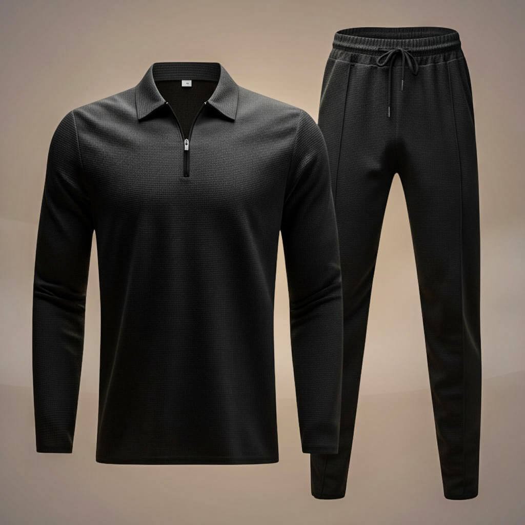 San Diego Waffle Knit Athleisure Set for a Trendy and Comfortable Look