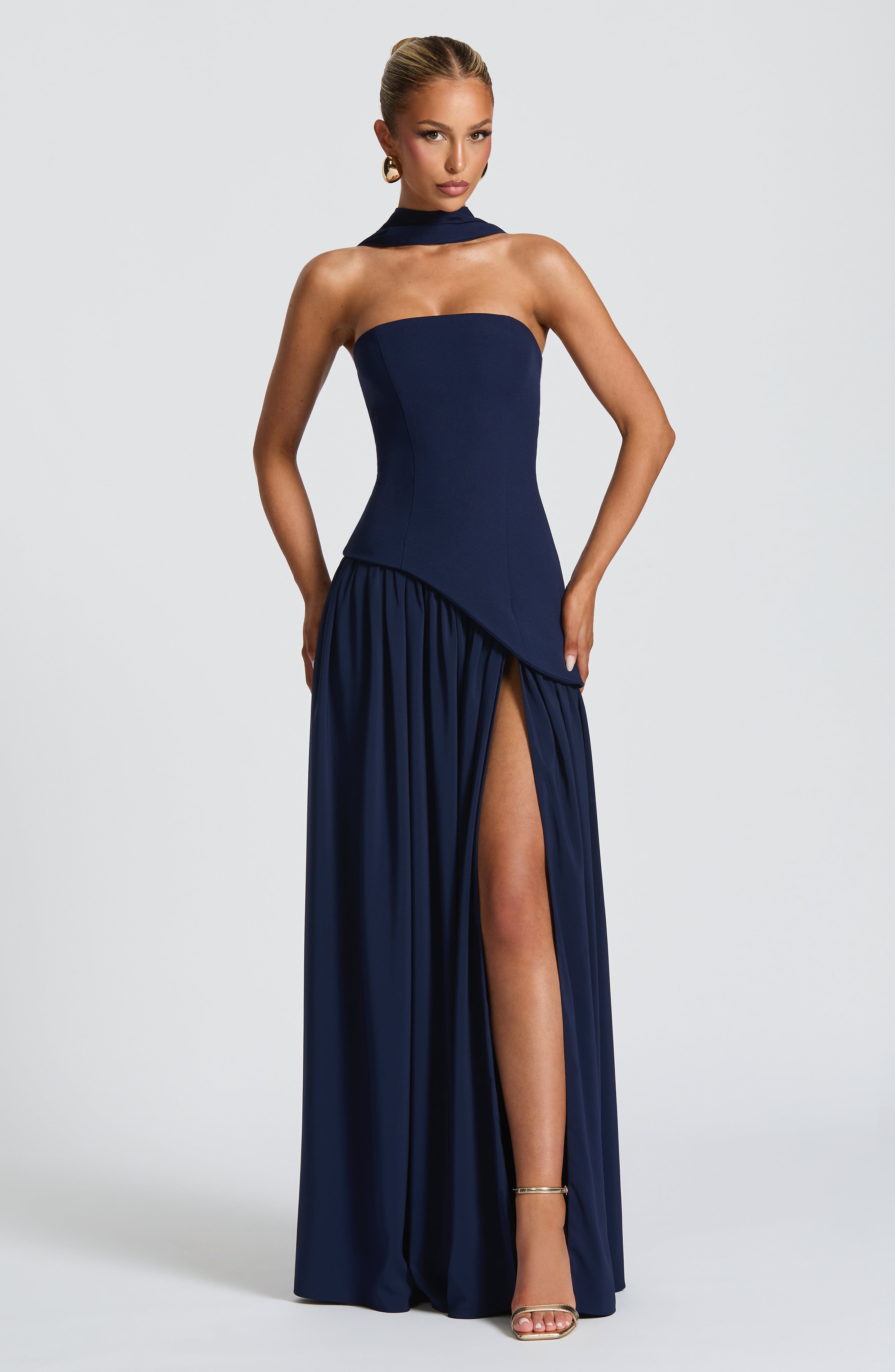 Premium Chic Slit Maxi Dress