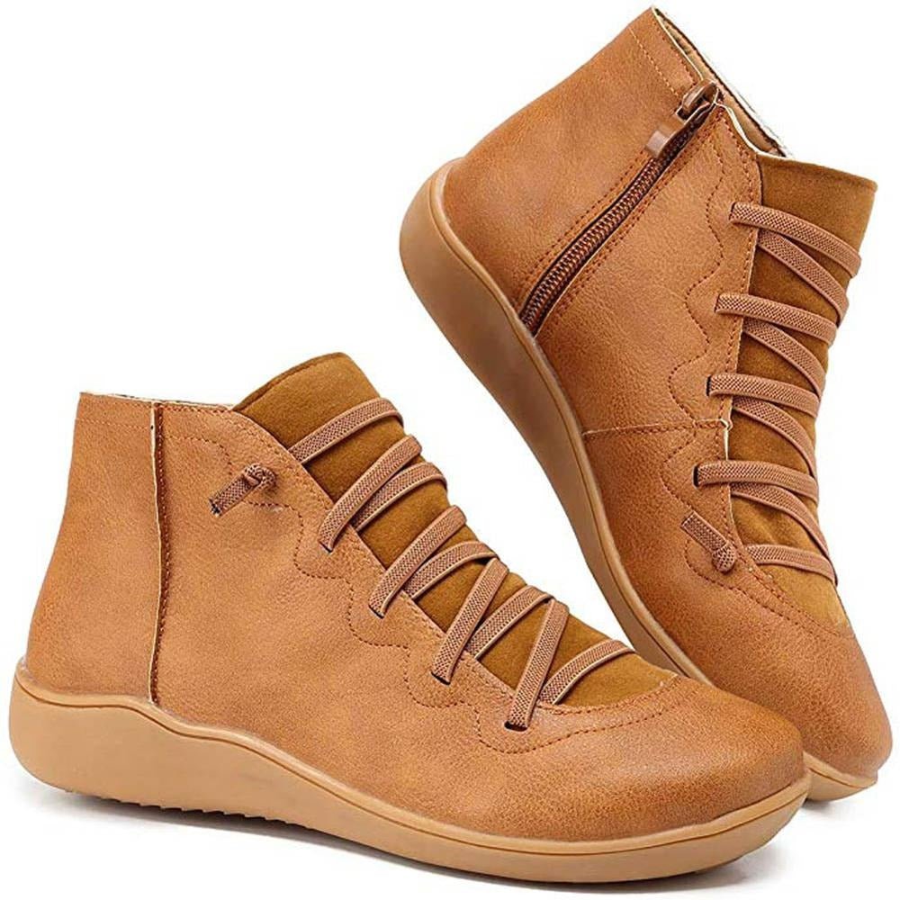 Chic Women's Casual Lace-Up Ankle Boots for Everyday Wear