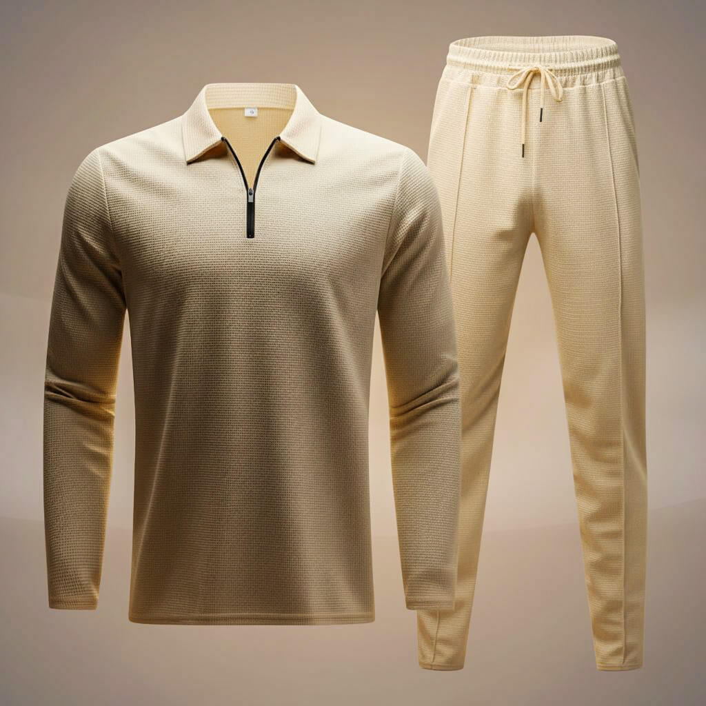San Diego Waffle Knit Athleisure Set for a Trendy and Comfortable Look