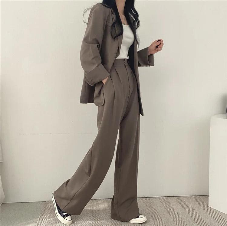 Hailey | Elegant Women's Suit with Long Blazer and Sophisticated Tailored Set