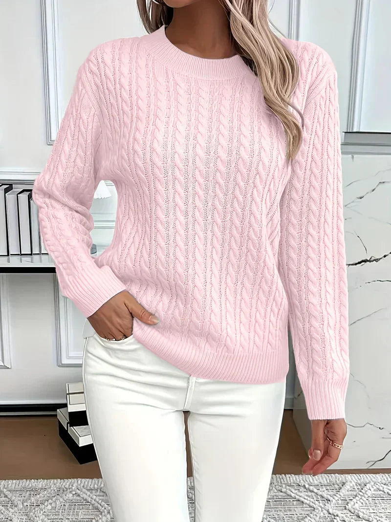 Alexie - Ribbed Knit Pullover for a Classic and Comfortable Style