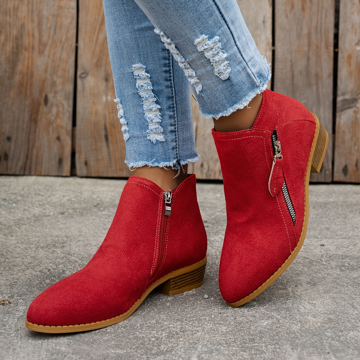 Jasmine - Stylish and Elegant Laceless Ankle Boots