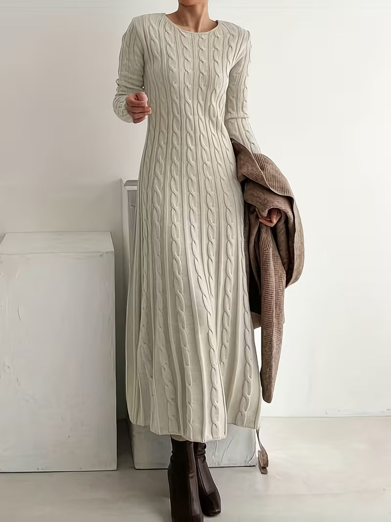 Claire Elegant Long Knit Dress