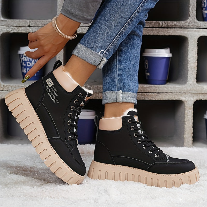 Celestine - Cozy, Stylish Lined Sneakers for All-Season Comfort