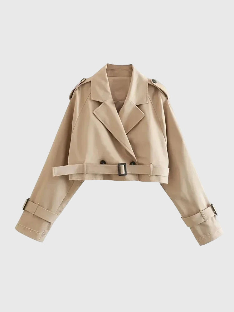 Claire | Elegant Cut Trench Coat