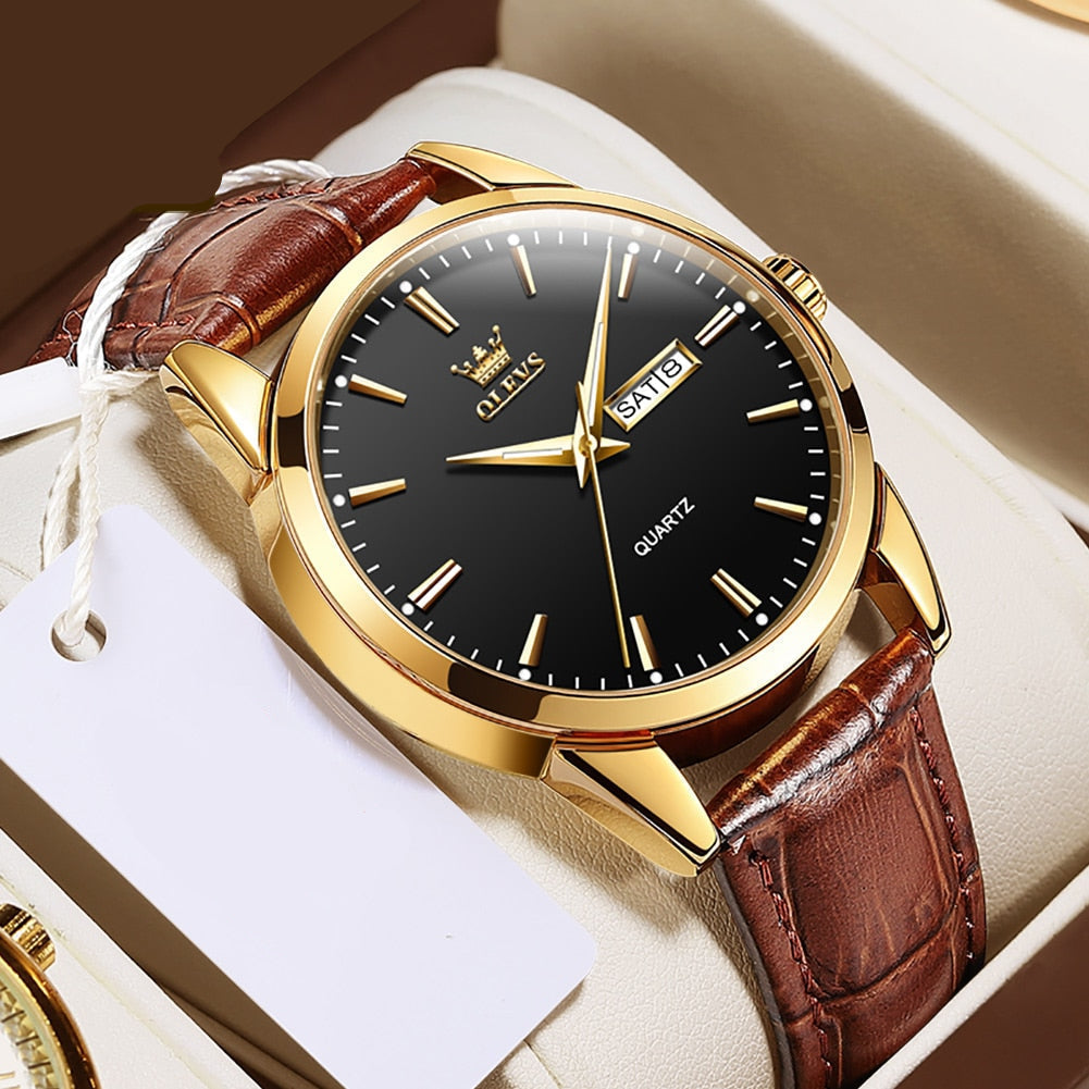 Luxury Business Leather Watch for Sophisticated Style