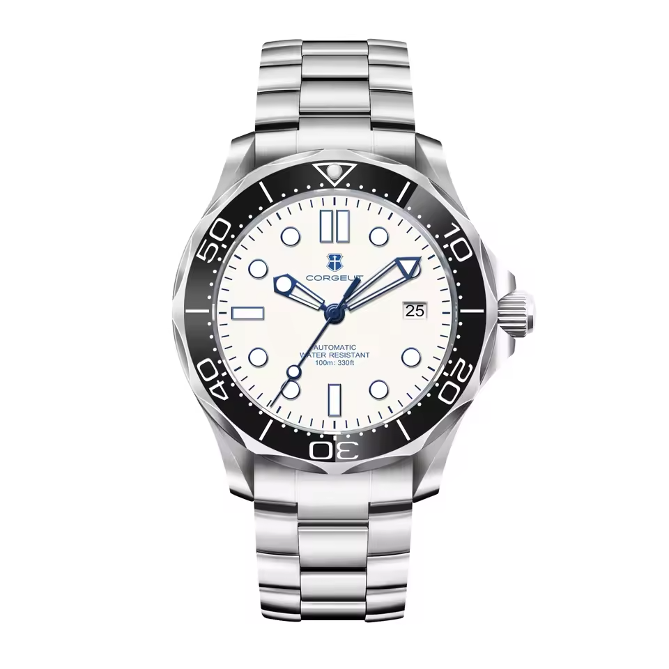 Casual and Versatile Silver Mechanical Watch