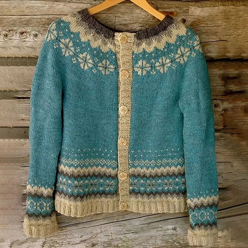 Allaira Vintage Icelandic Swimming Cardigan