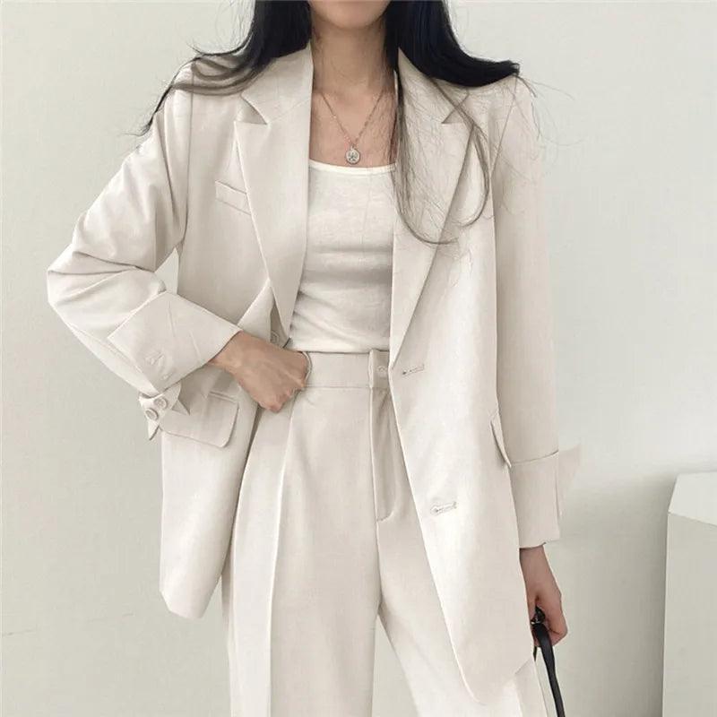 Hailey | Elegant Women's Suit with Long Blazer and Sophisticated Tailored Set