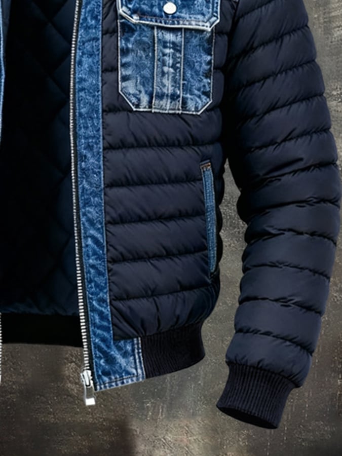 Double-Layer Classic Denim Jacket