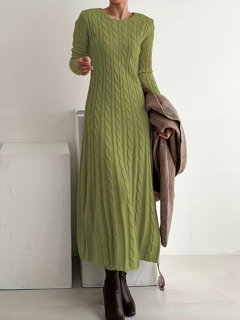 Claire Elegant Long Knit Dress