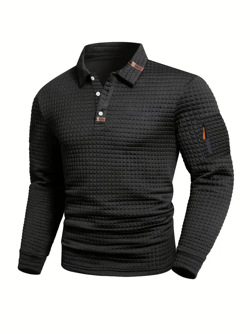 Aaron Polo Shirt with Convenient Sleeve Pocket | Amorci