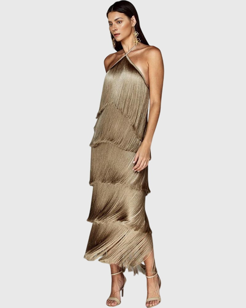 Artiselle Tassel Dress - Elegant Fringe Detail
