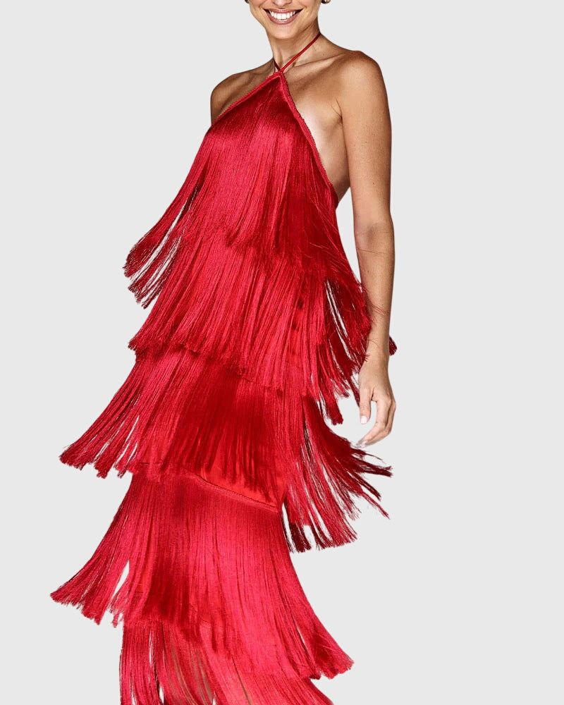 Artiselle Tassel Dress - Elegant Fringe Detail