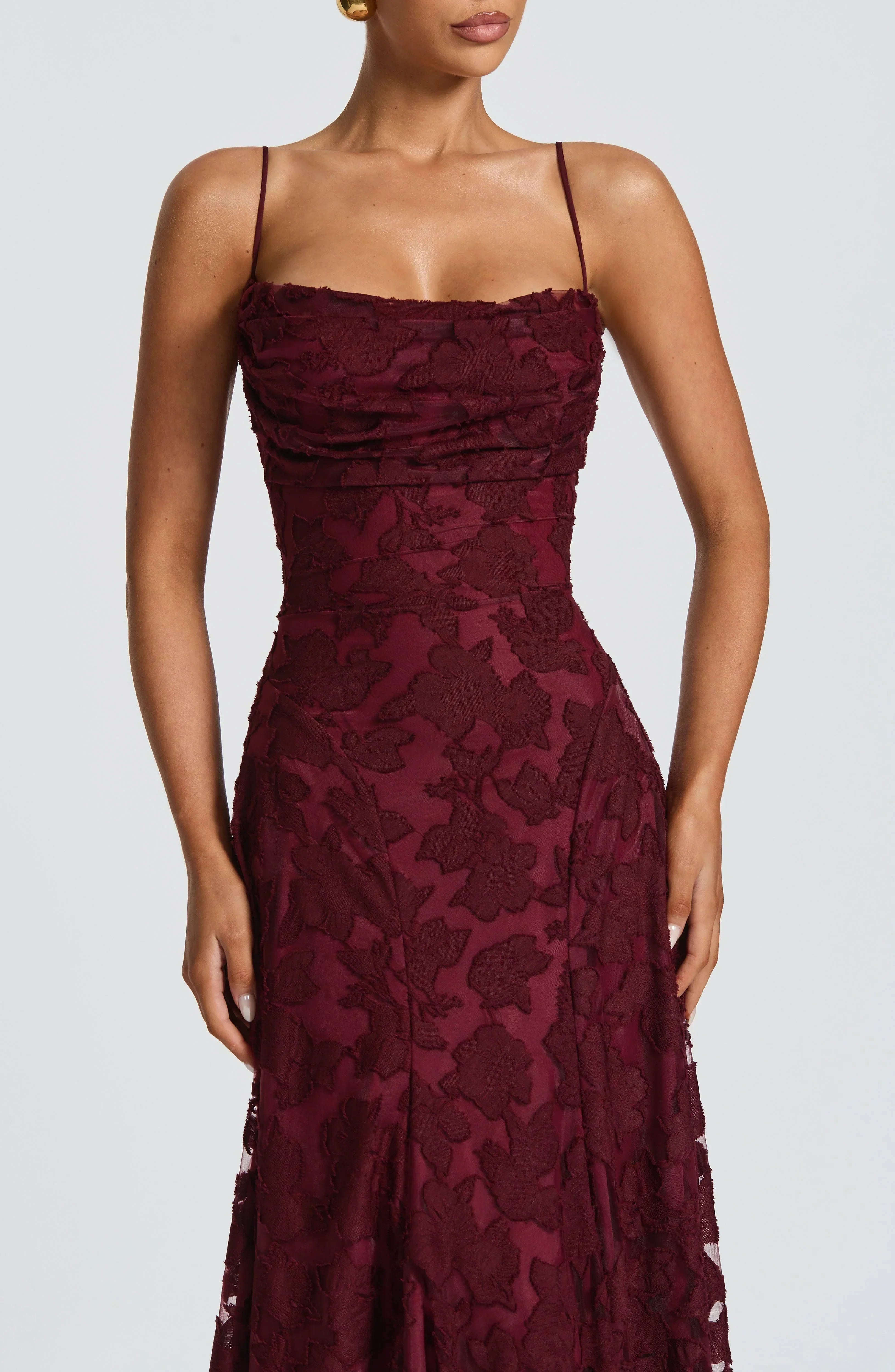 Elegant Lace Corset Long Dress – Timeless Glamour in a Flattering Silhouette