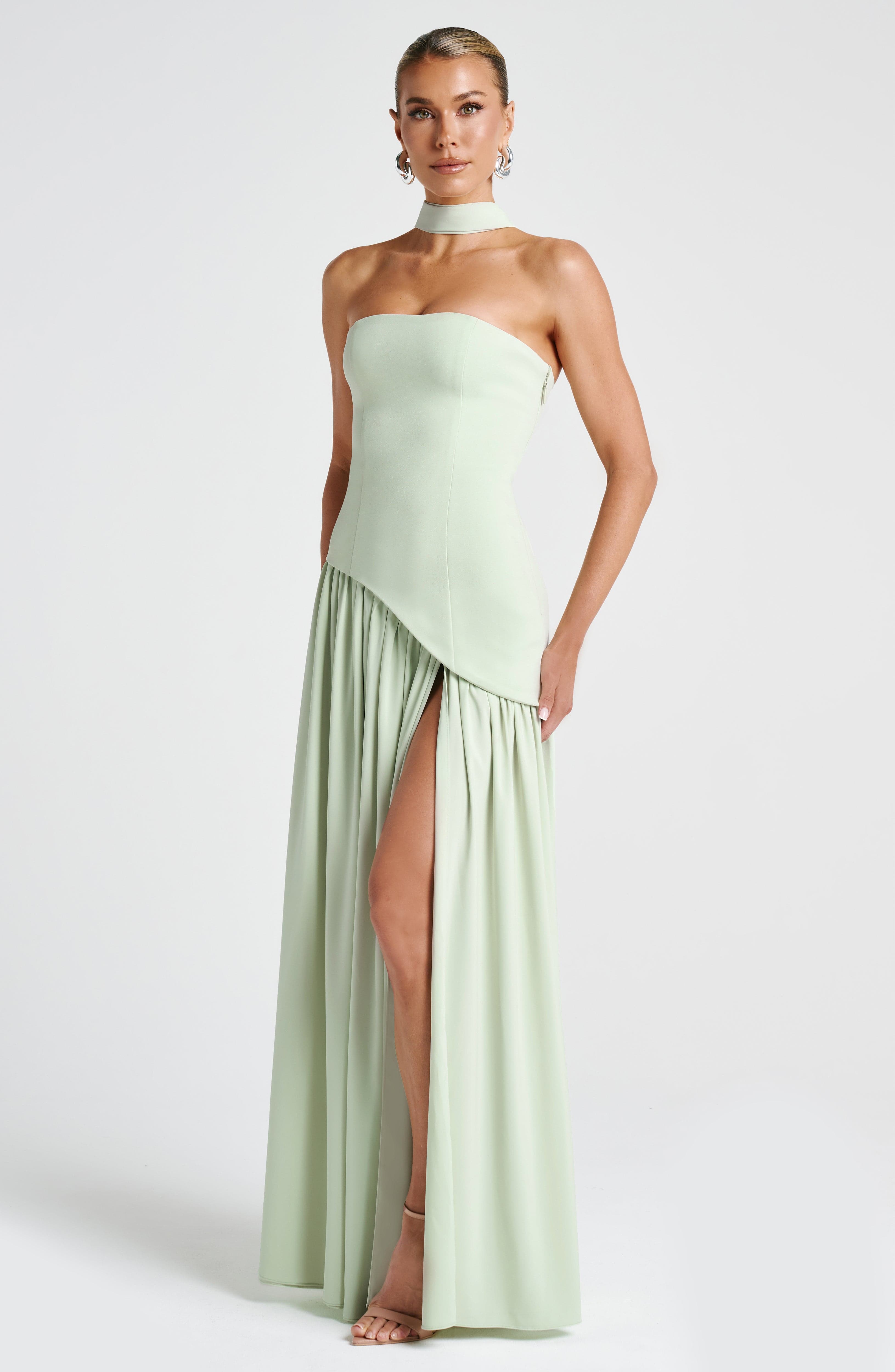 Premium Chic Slit Maxi Dress