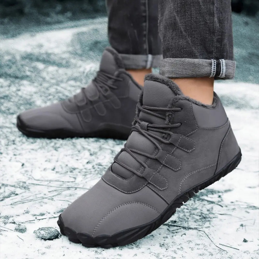 Men's Warm Boots for Barefoot Walking - Modern and Comfortable Winter Choice