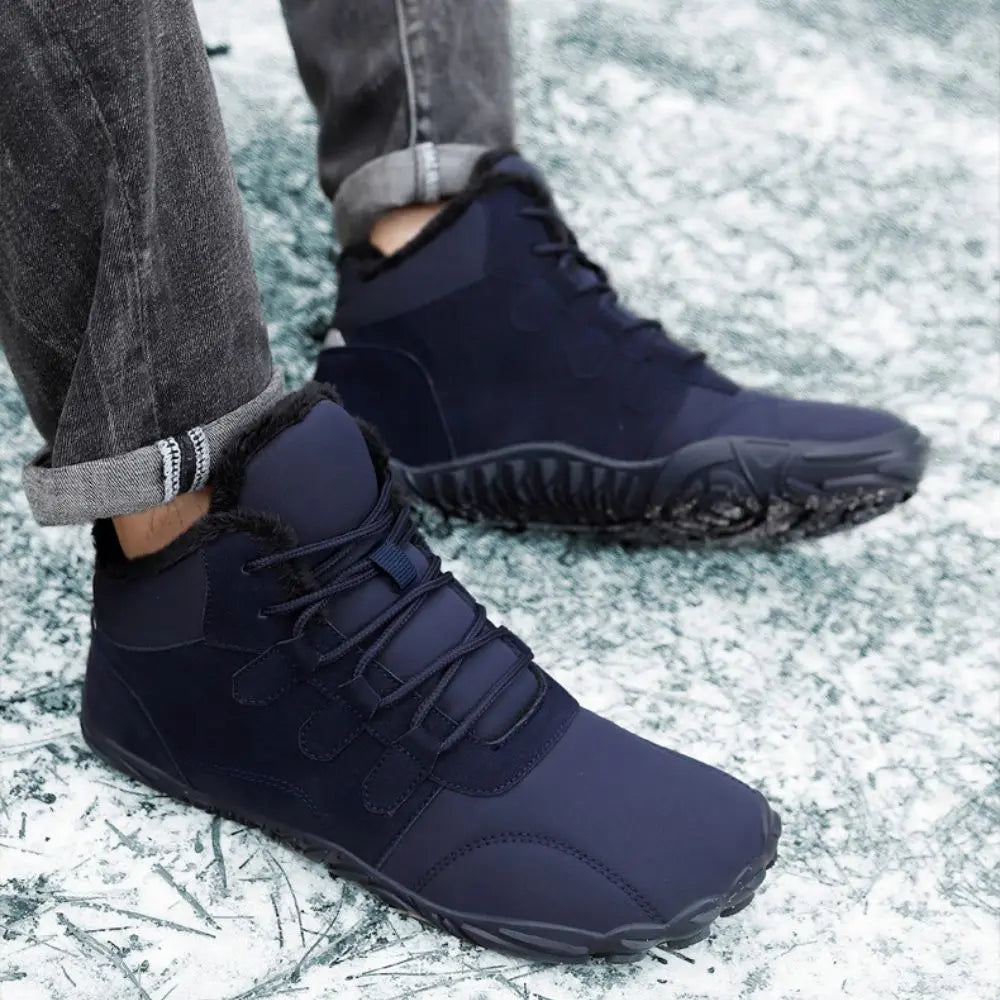 Men's Warm Boots for Barefoot Walking - Modern and Comfortable Winter Choice