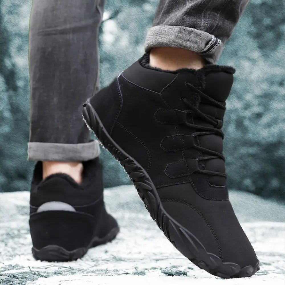 Men's Warm Boots for Barefoot Walking - Modern and Comfortable Winter Choice