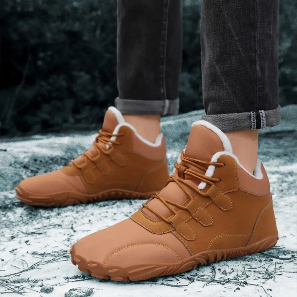 Men's Warm Boots for Barefoot Walking - Modern and Comfortable Winter Choice