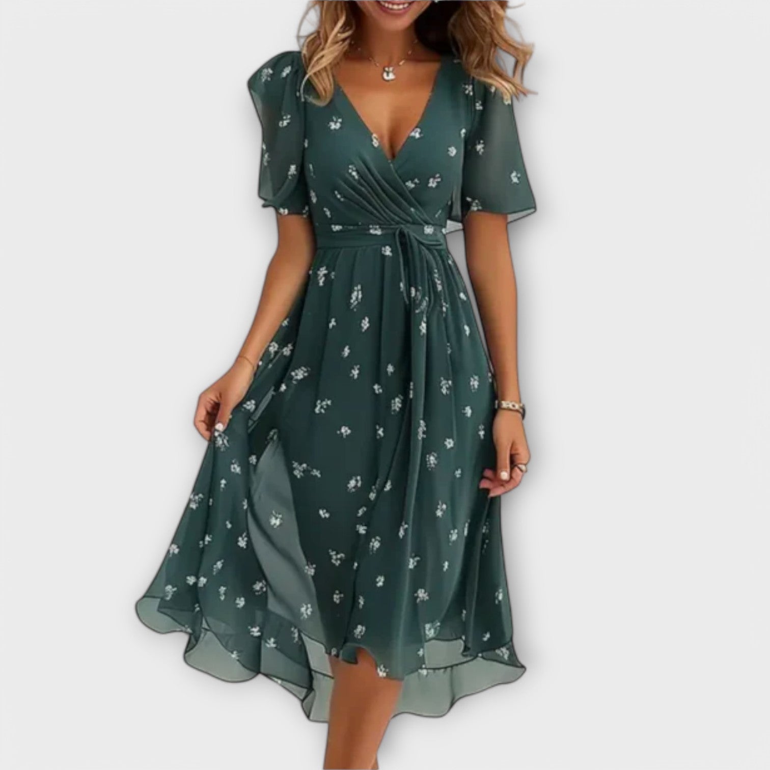 Casual V-Neck Dress – Effortless Everyday Chic