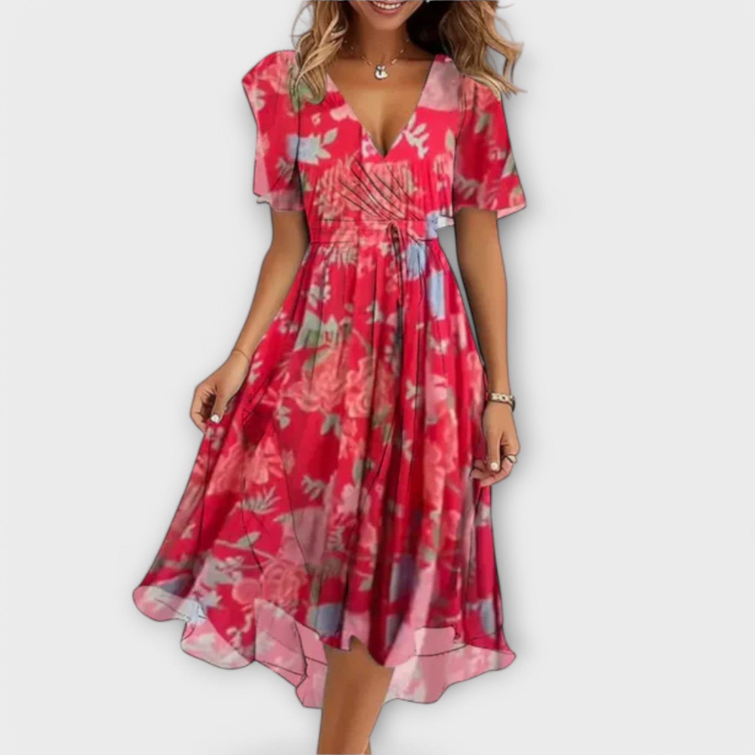 Casual V-Neck Dress – Effortless Everyday Chic