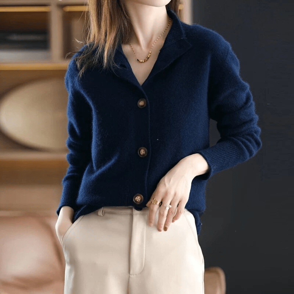 Anny - Elegant Luxury Cashmere Cardigan