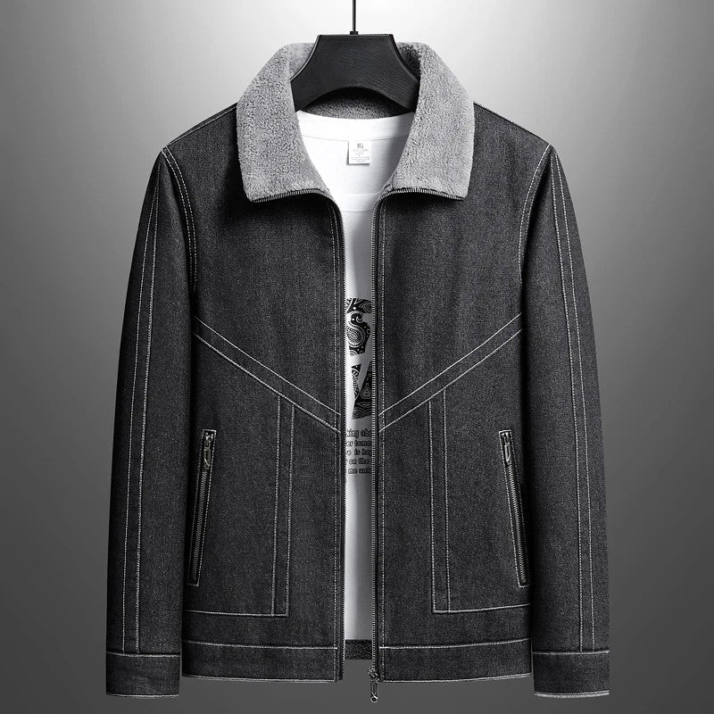 Jeans jacket with fleece lining for extra warmth and comfort