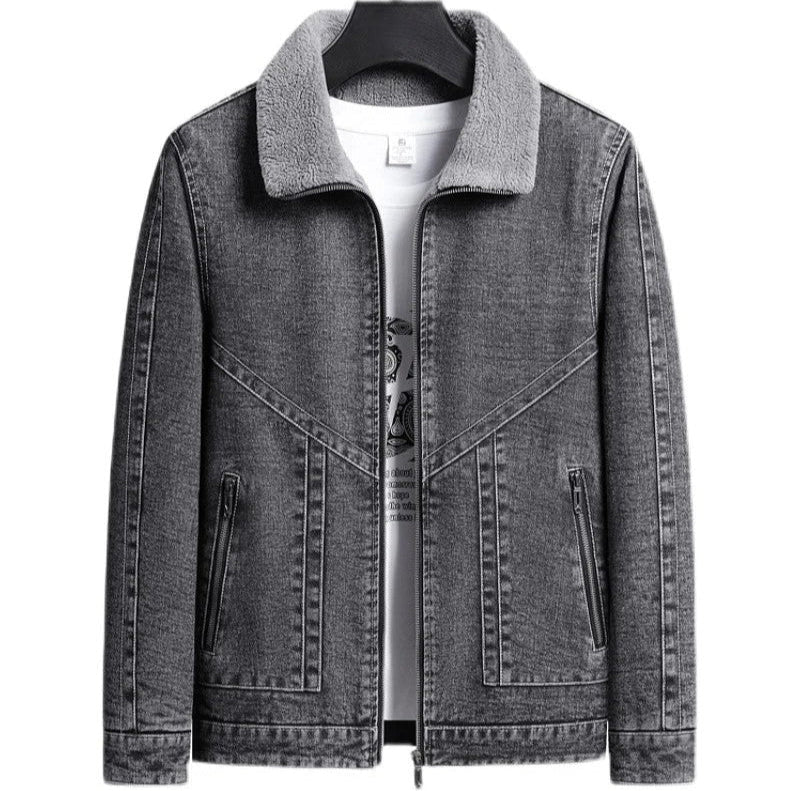 Jeans jacket with fleece lining for extra warmth and comfort