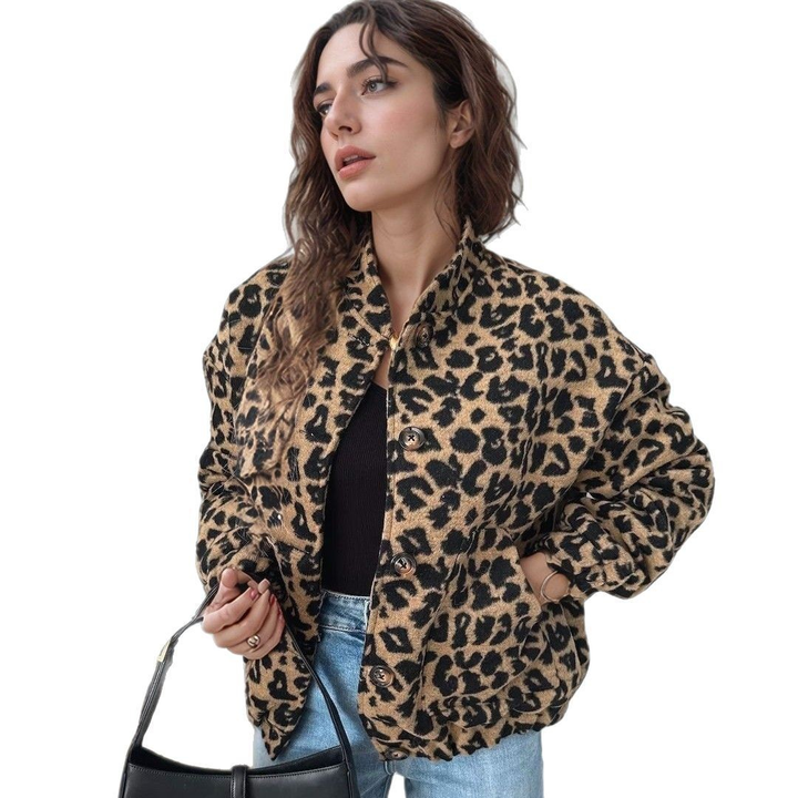 Elodie | Elegant trendy leopard print jacket