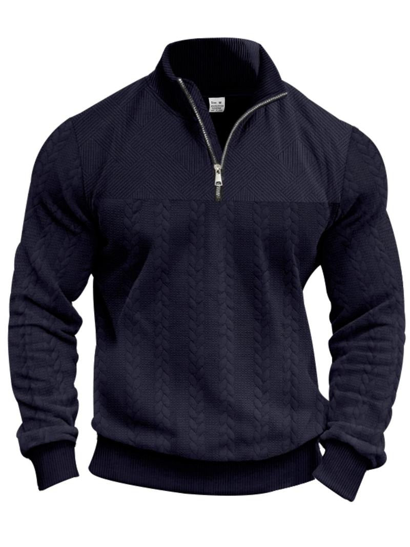 Terrence | Elegant Half-Zip Sweater for a Trendy Look