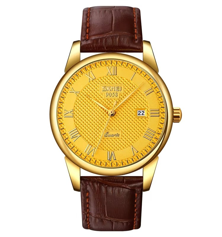 Classic Leather Couple Watch - Elegance and Sophistication
