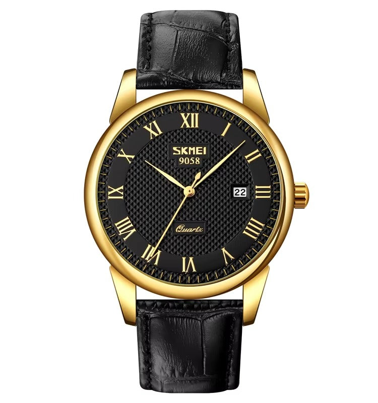 Classic Leather Couple Watch - Elegance and Sophistication