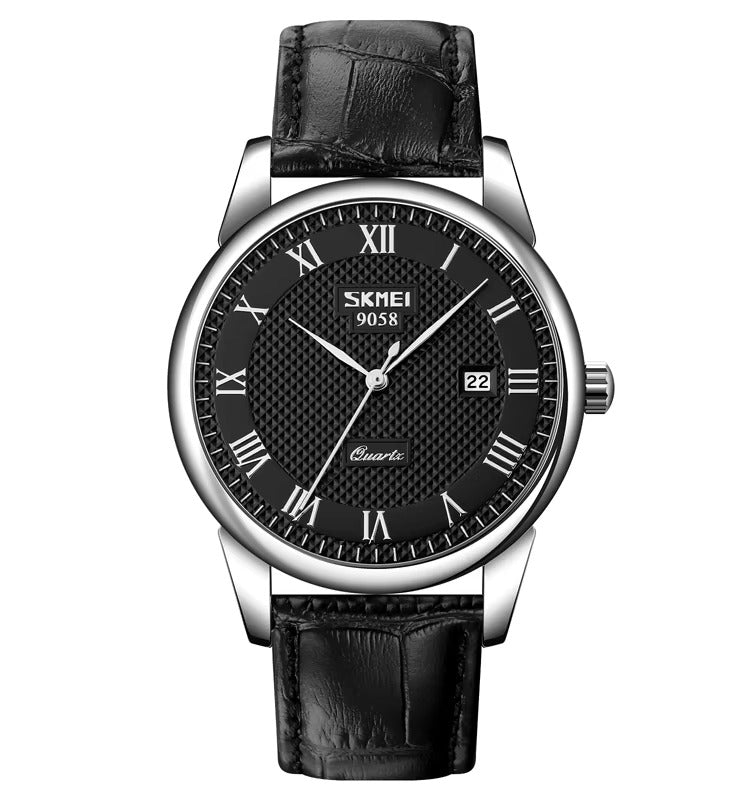 Classic Leather Couple Watch - Elegance and Sophistication