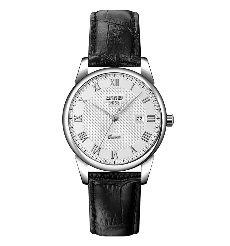 Classic Leather Couple Watch - Elegance and Sophistication