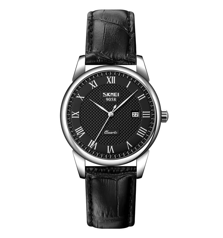 Classic Leather Couple Watch - Elegance and Sophistication
