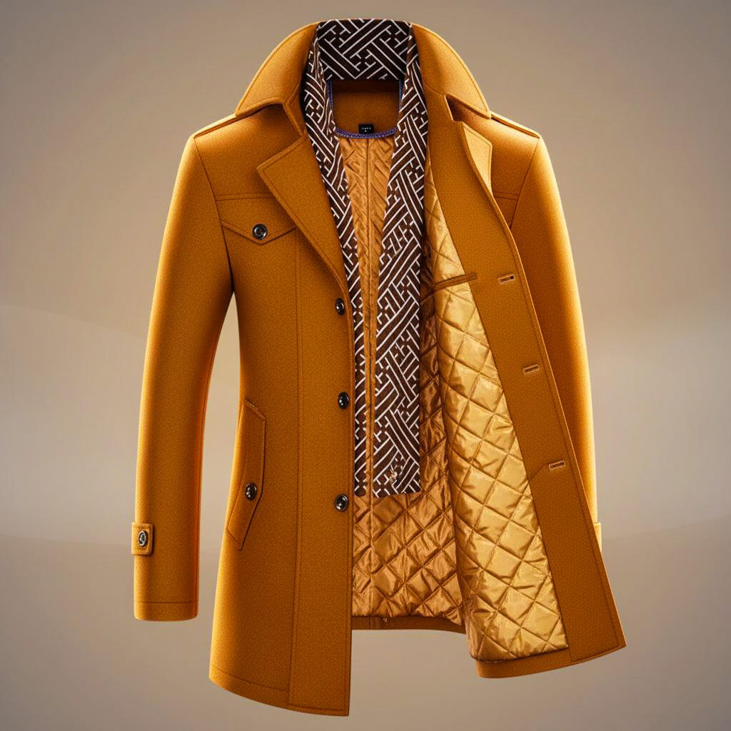 Kensworth Legacy Luxe Virgin Wool Coat for Elegant Warmth