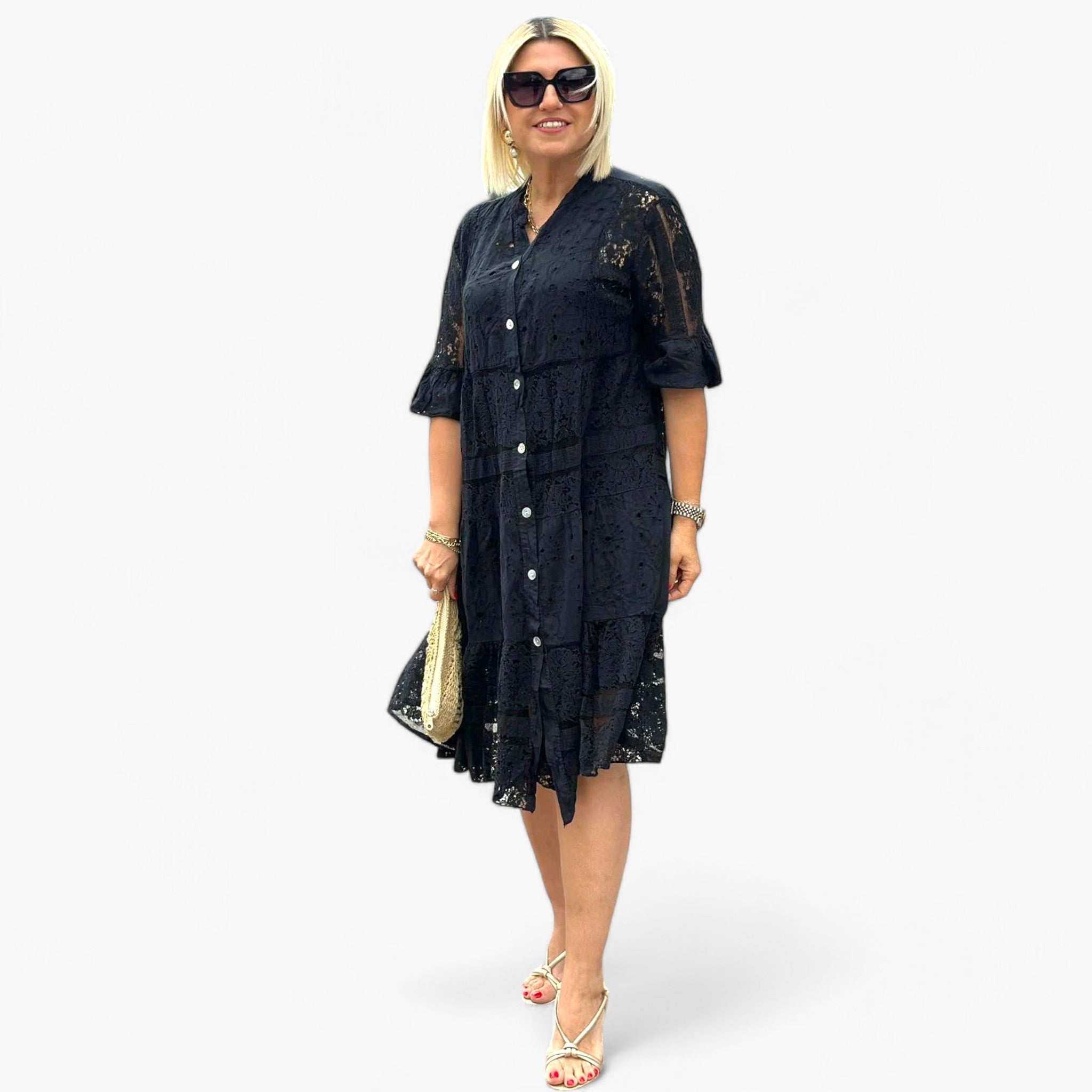 Adele | Lace Dress – Modern elegance with fine details