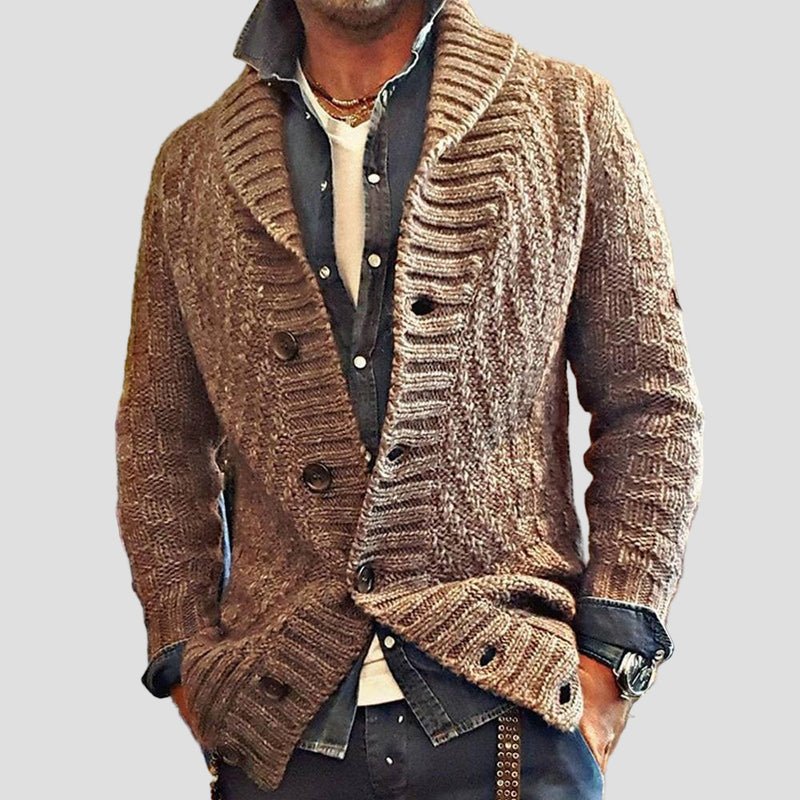 Sebastian Vintage Lapel Cardigan — Timeless Style & Cozy Comfort