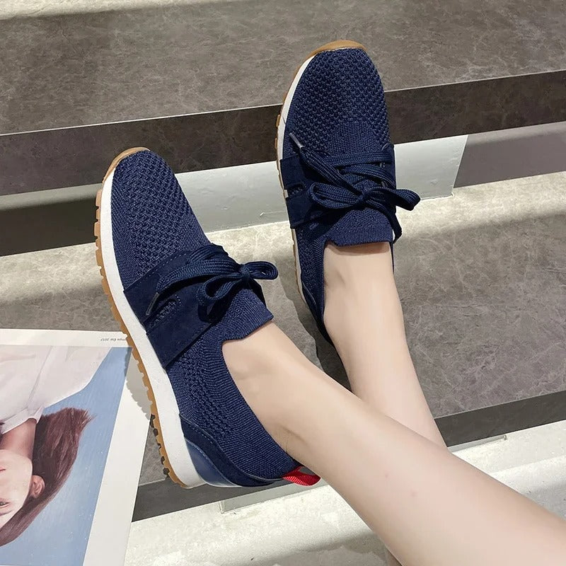 Vionne Knit Slide-On Slip-Ons with Breathable Mesh