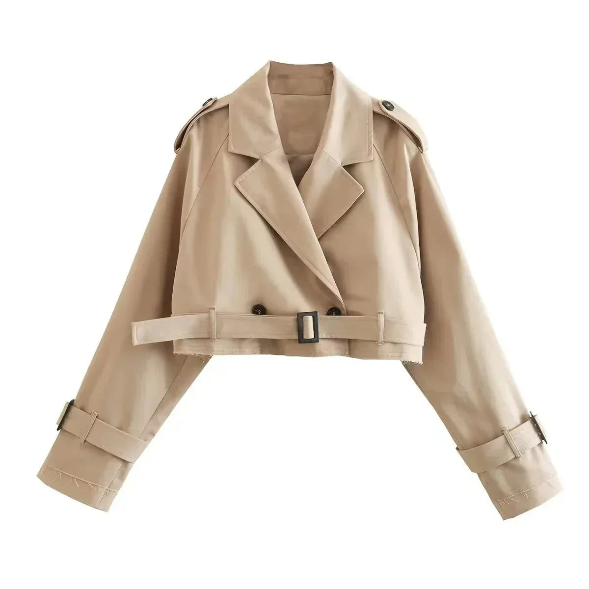 Luna | Elegant Short Trench Coat for Women in Trendy Style